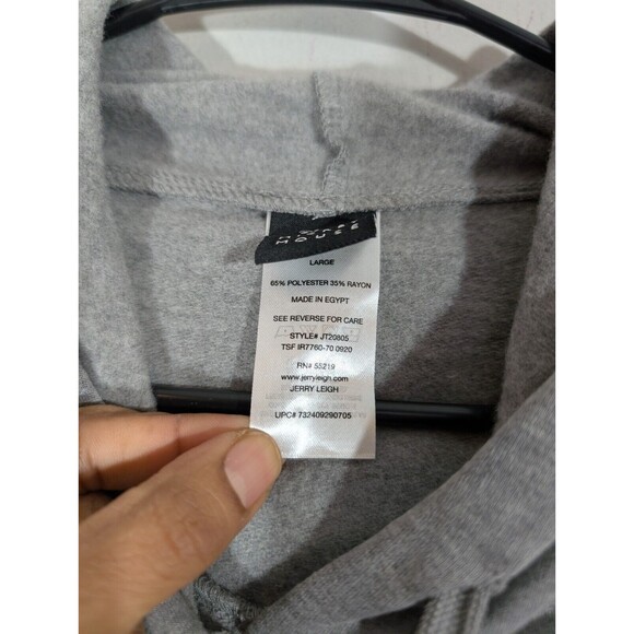 Disney Mickey Mouse Hoodie Women Sz L Gray Long Sleeve Pullover Sweatshirt - Picture 6 of 7